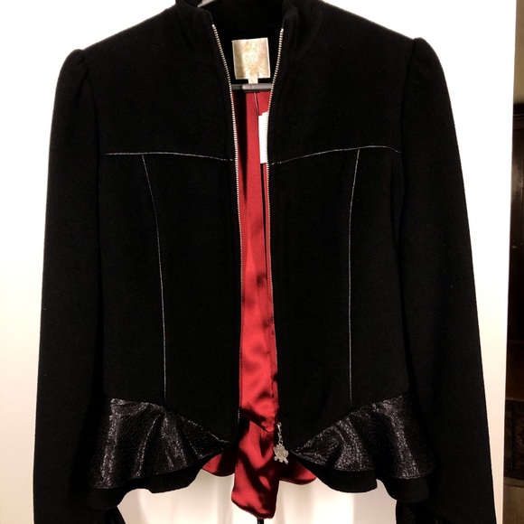 Steampunk Jacket With Laced Corset EUC Sz 4 Little Prince & Piggy Peplum - Picture 3 of 14